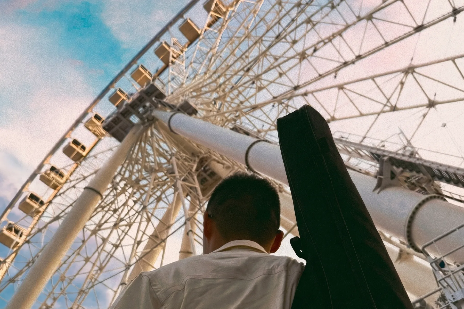 Ferris Wheel Romance alternate postcard — front